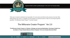 Desktop Screenshot of millionaire-creator.com